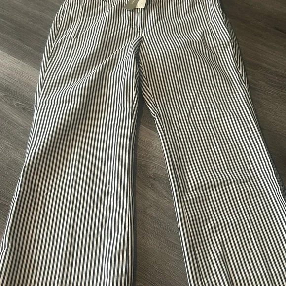 J.Crew Teddie Navy and Cream Striped Pants - Picture 2 of 12